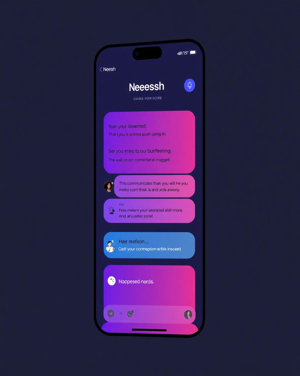 Neesh AI mobile chat coach